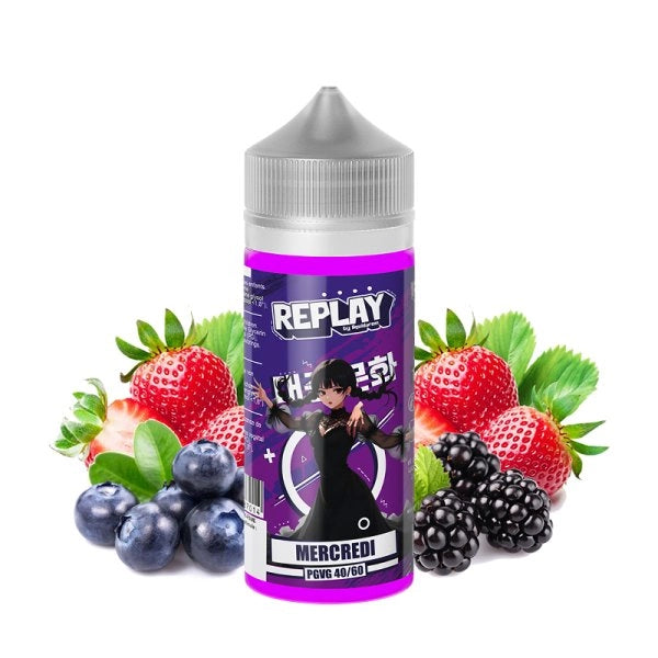 e-liquide mercredi de liquidarom - fruits rouges