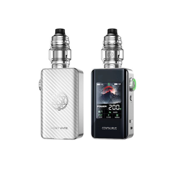 Kit Centaurus BT200 Lost Vape-silver carbon|Revolt Vape