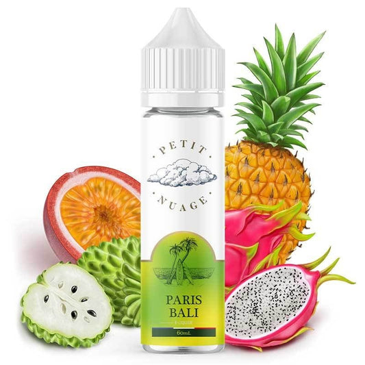 Flacon e-liquide Paris Bali 60ml Petit Nuage, saveur fruits exotiques et corossol