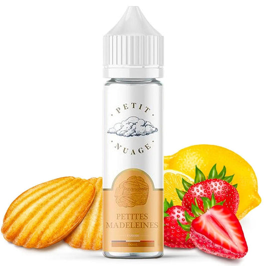 E-liquide Petites Madeleines – Petit Nuage 60ml, madeleine citronnée et fraise fraîche