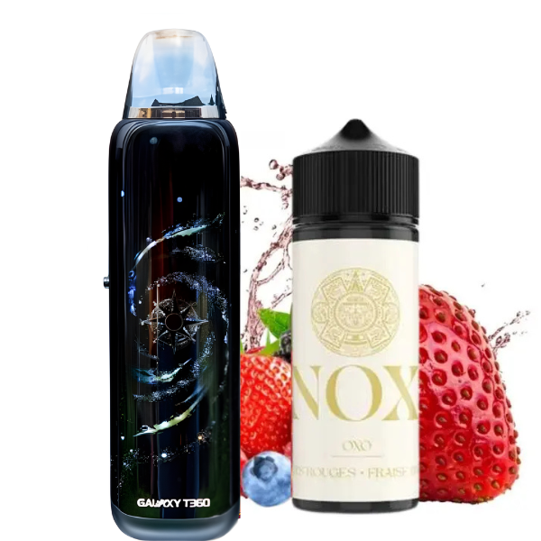 Kit pod Galaxy T360 Lost Vape ocean galaxy + E-liquide Oxo Nox de Secret's Lab Offert