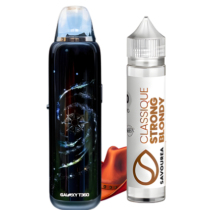 Kit pod Galaxy T360 Lost Vape ocean galaxy + E-liquide Strong Body Savourea Offert 