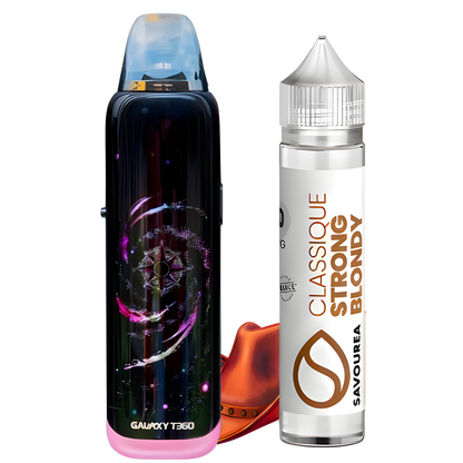 Kit pod Galaxy T360 Lost Vape  sakura galaxy + E-liquide Strong Body Savourea Offert
