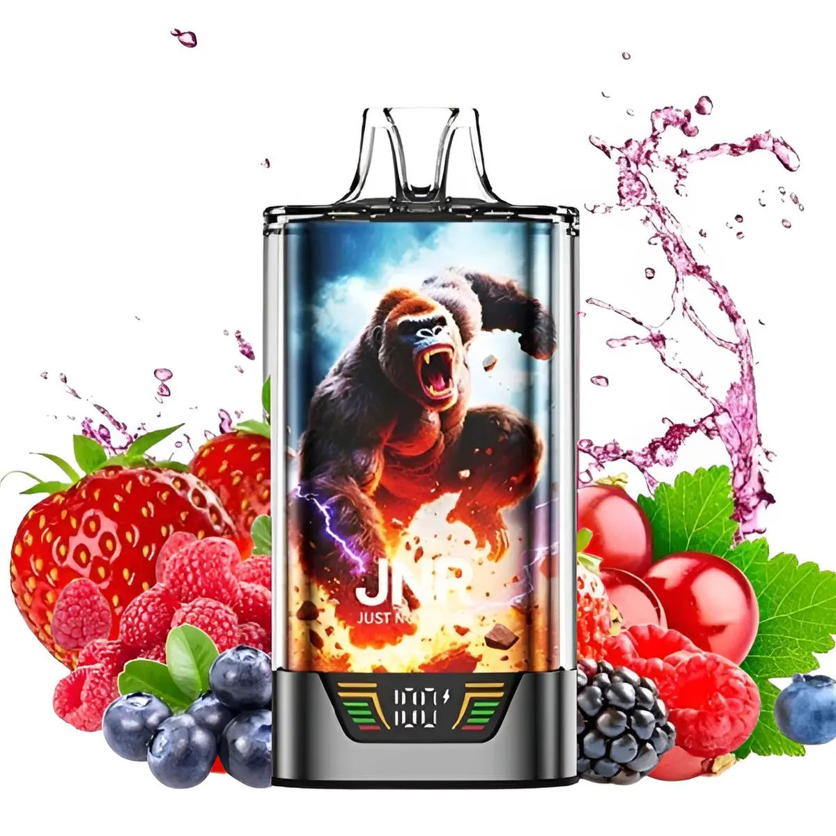 Kit Puff Rechargeable Gorilla X 43K – JNR fruits rouges | revolt vape