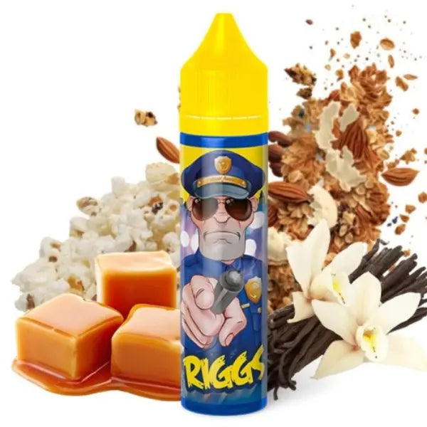 e-liquide Riggs 50ml - Cop Juice - caramel pop corn vanille