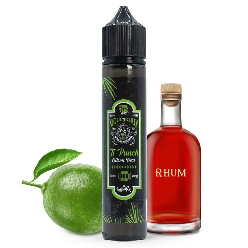 E-liquide Ti Punch Citron Vert 60 ml – Punk Funk Hero x JoeyStarr – Cocktail antillais - Revolt Vape