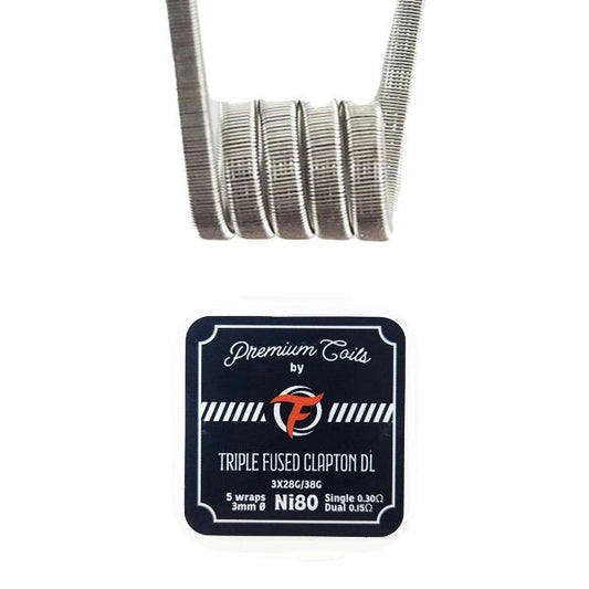 Triple Fused Clapton DL Ni80 0.30Ω New Version (10pcs) - Fumytech pro vape
