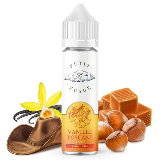 E-liquide Vanille Toscane – Petit Nuage 60ml, classic gourmand noisette caramel vanille