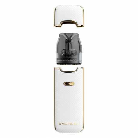 Pod VOOPOO VMate E2 – 30W avec batterie 1500 mAh et cartouche top-fill 3 ml-blanc