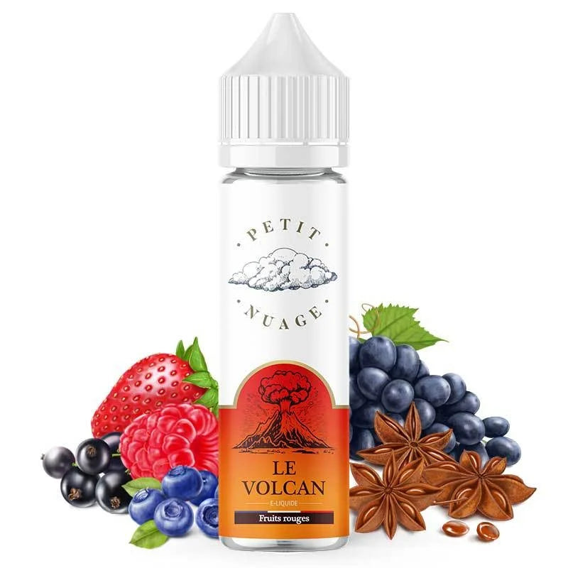 E-liquide Volcan Rouge Petit Nuage 60ml – saveurs fruits rouges, raisin noir et anis