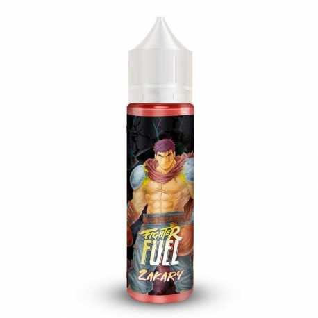 Flacon e-liquide Zakary 50ml – saveurs ananas, pêche nectarine et fraîcheur – Fighter Fuel
