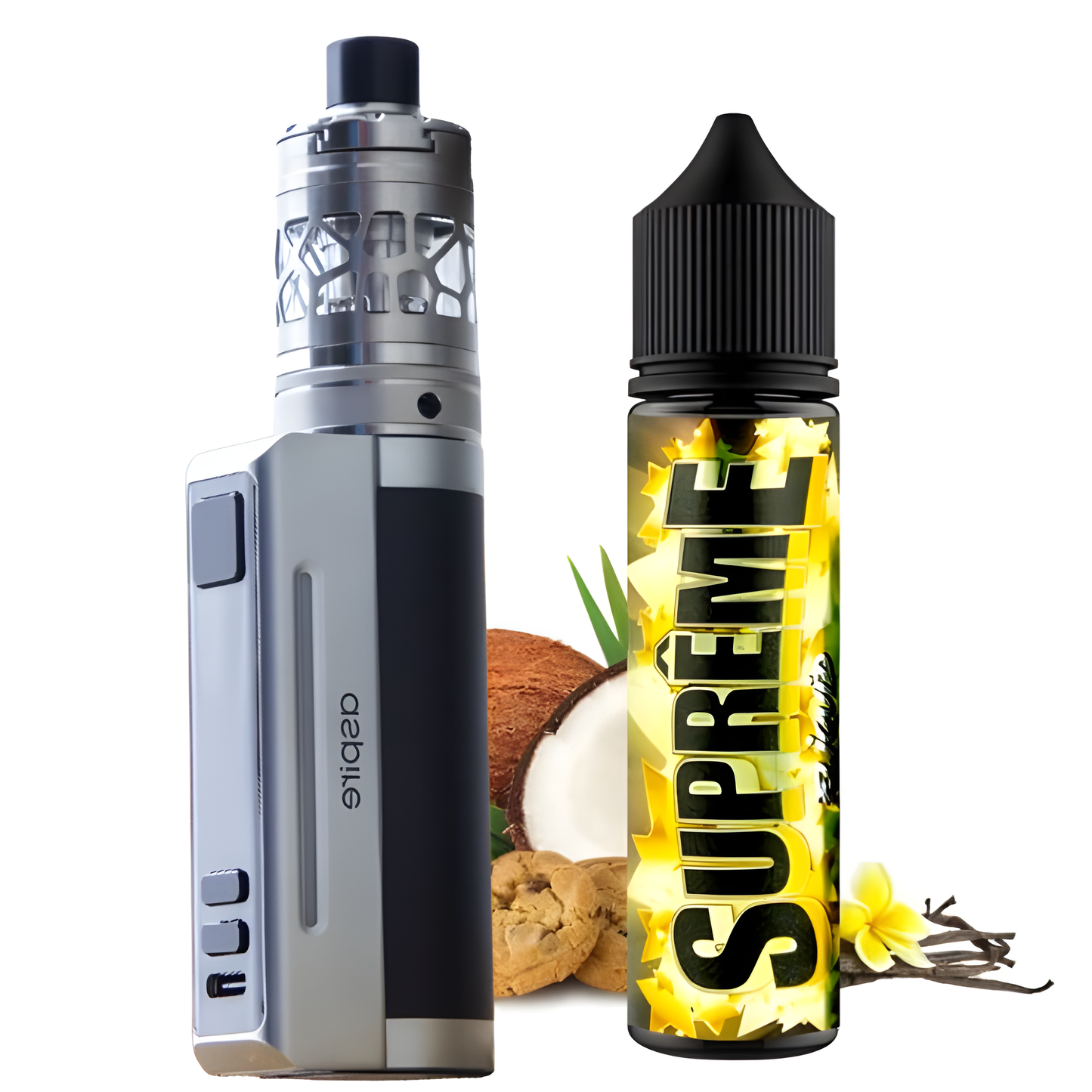 Kit Zelos M80 Aspire silver-black + E-liquide Suprême 50ml E-liquide France Offert