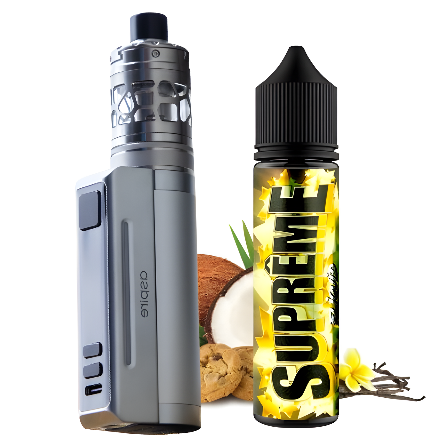 Kit Zelos M80 Aspire silver + E-liquide Suprême 50ml E-liquide France Offert