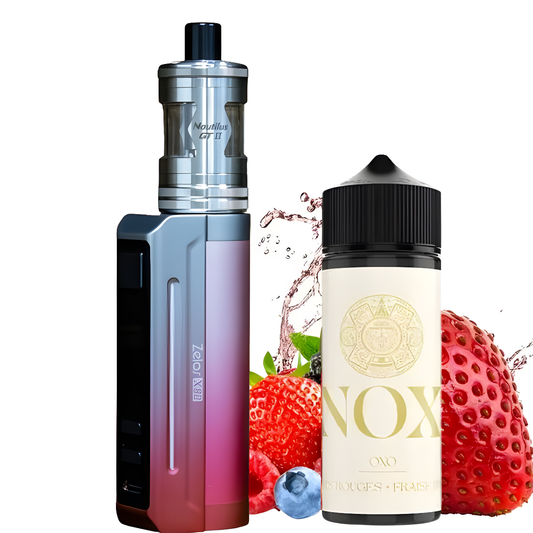 Kit Zelos X80 Aspire pink gratien + E-liquide Oxo Nox de Secret's Lab Offert